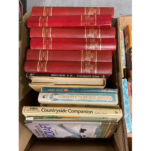 24 - 6 BOXES OF VINTAGE AND LATER BOOKS