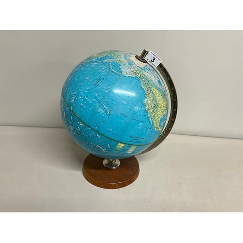 3 - VINTAGE DANISH GLOBE OF THE WORLD (12