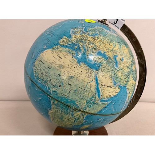 3 - VINTAGE DANISH GLOBE OF THE WORLD (12