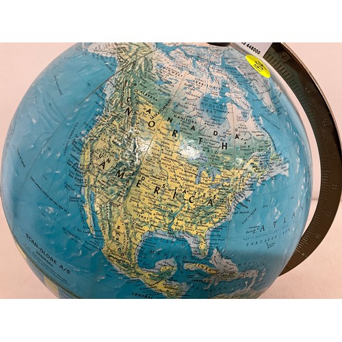 3 - VINTAGE DANISH GLOBE OF THE WORLD (12
