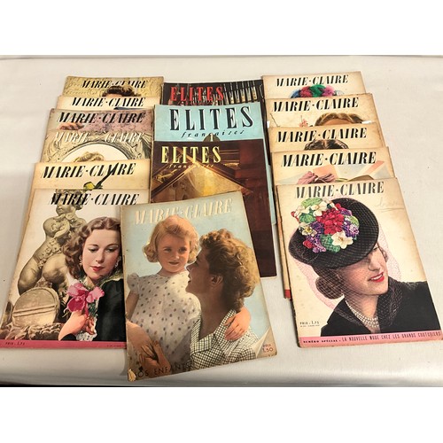 17 - BOX OF VINTAGE MARIE CLAIRE MAGAZINES