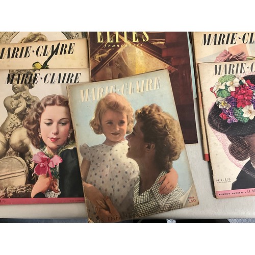 17 - BOX OF VINTAGE MARIE CLAIRE MAGAZINES