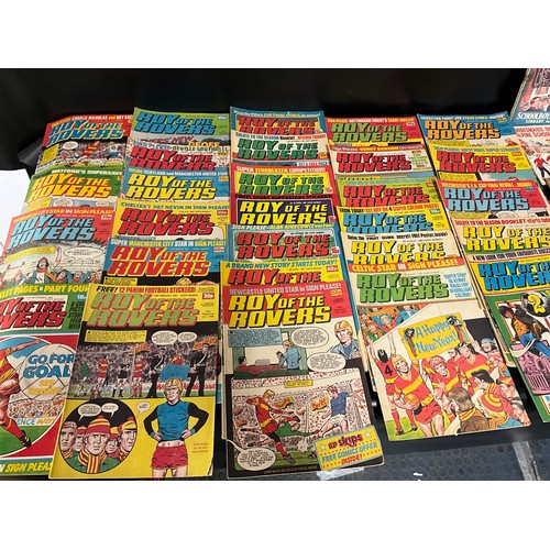 26 - BOX OF VINTAGE COMIC'S - ROY OF THE ROVERS ETC