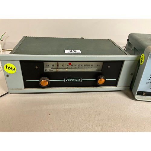36 - VINTAGE AUDIO GENERATOR AND JASON KIT FM RADIO