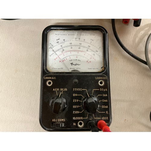 42 - VINTAGE AVO METER HEATHCLIFF SIGNAL TRANCER AND TAYLOR VOLT METER