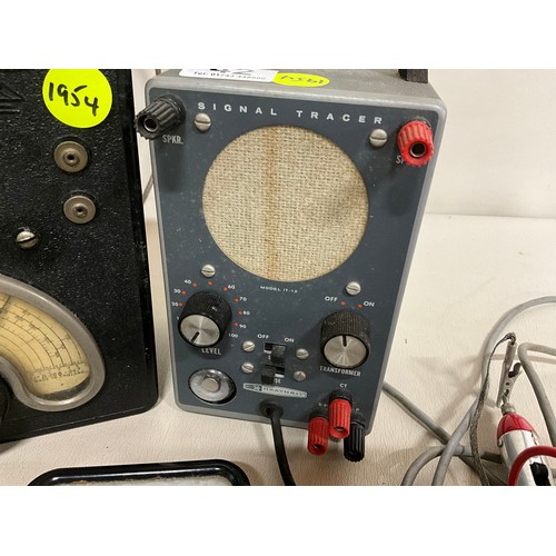 42 - VINTAGE AVO METER HEATHCLIFF SIGNAL TRANCER AND TAYLOR VOLT METER
