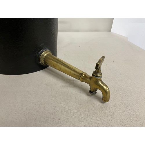 45 - VICTORIAN CAST IRON FOUNTAIN WITH BRASS TAP H14