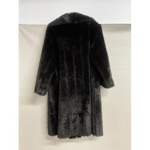 52 - VINTAGE LADIES LABELLED BARMINK DUMBAR FABRIC FUR COAT
