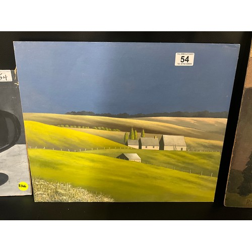 54 - 3 VINTAGE OIL'S ON BOARD PICTURES