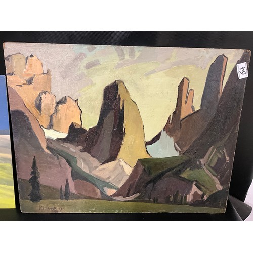 54 - 3 VINTAGE OIL'S ON BOARD PICTURES
