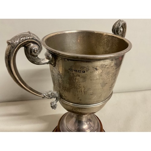 HALLMARK SILVER TROPHY TOTAL WEIGHT 460G