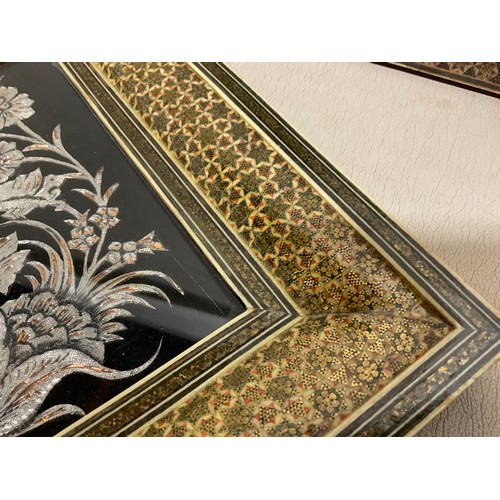 THREE REPRODUCTION INDIAN STYLE PICTURE FRAMES