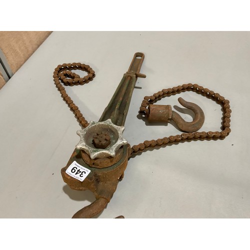 VINTAGE YALE PULL LIFT 3/4 TONNE