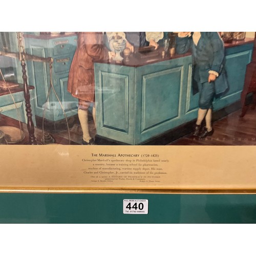 TWO REPRODUCTION FRAMED PRINTS APOTHECARIES 24