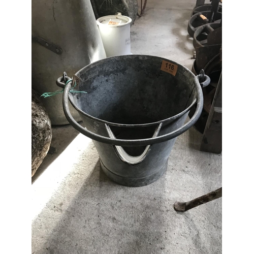 116 - Galvanised Slop Bucket