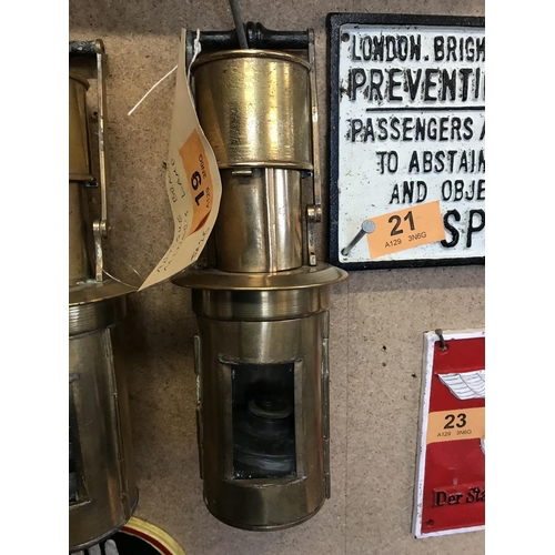 19 - Brass Miners Lamp