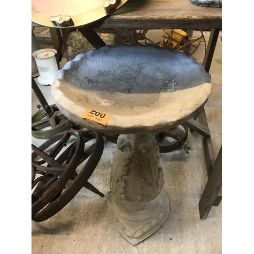 200 - Reconstituted Stone Birdbath