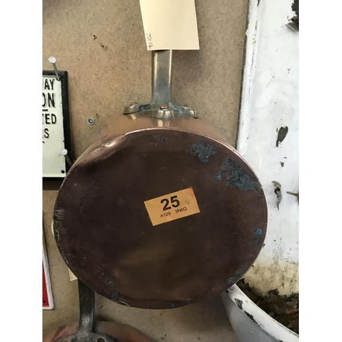 25 - Georgian Copper Saucepan