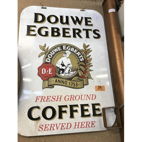 26 - Enamel Coffee Sign