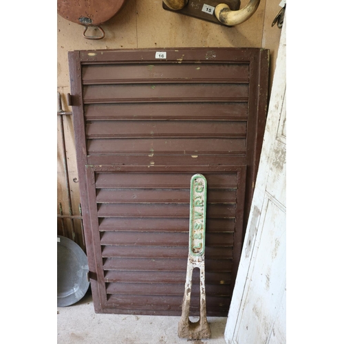 16 - Pair of Antique window shutters