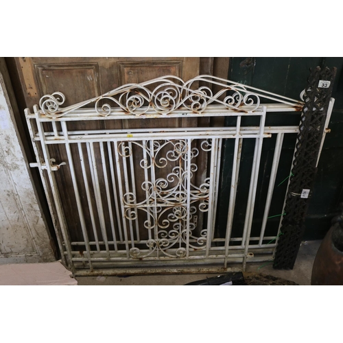 27 - Pair of entrance gates & 1 single gate