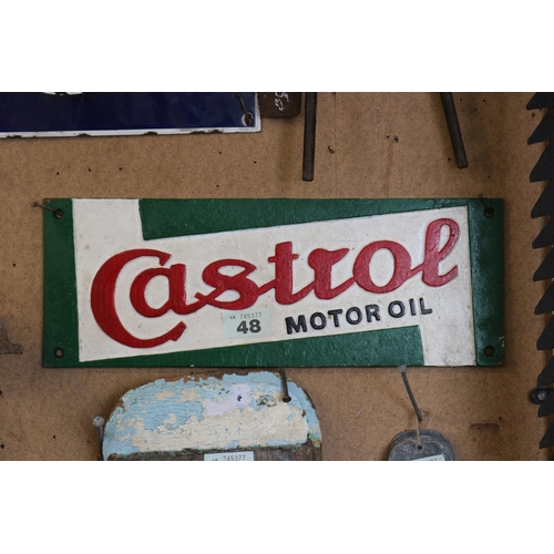 48 - Cast iron sign 7