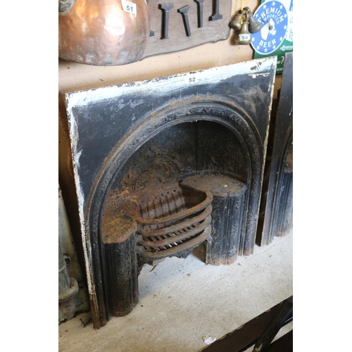 52 - Victorian cast iron fireplace