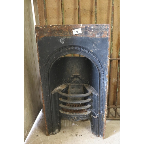 7 - Cast iron fireplace width 18