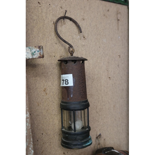 78 - Antique miners lamp