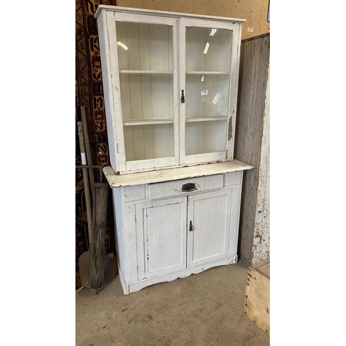 718 - Victorian painted pine kitchen dresser