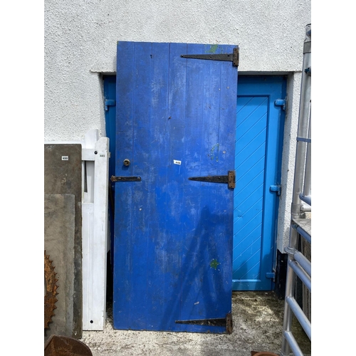 448 - Blue painted door