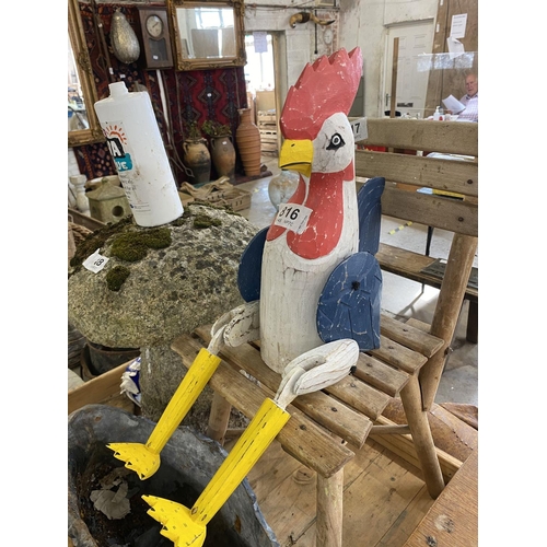 816 - Wooden jointed chicken