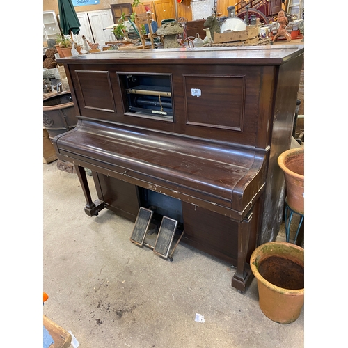 936 - Mahogany pianola