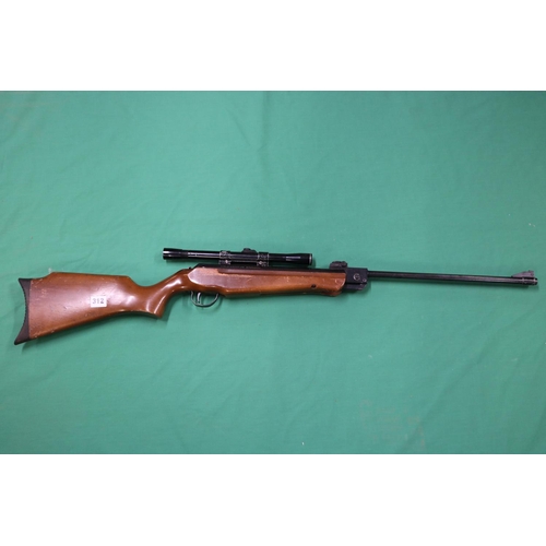 312 - Webley & Scott Hawk .177 air rifle with BSA 4x20 scope