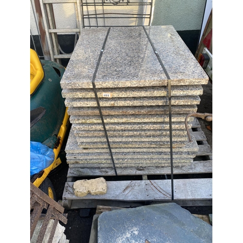 404 - Pallet 13 polished granite slabs 32