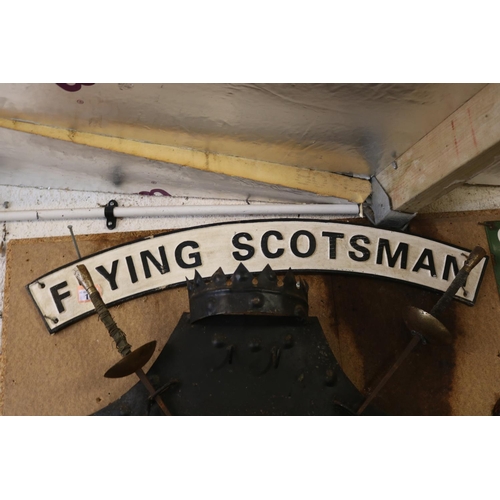 1 - Cast iron Flying Scotsman sign