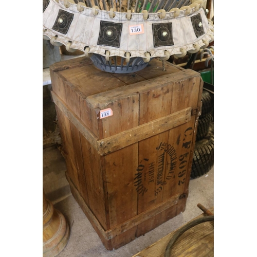 131 - Wooden tea export crate