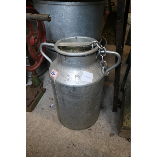 234 - 4 gallon milk churn