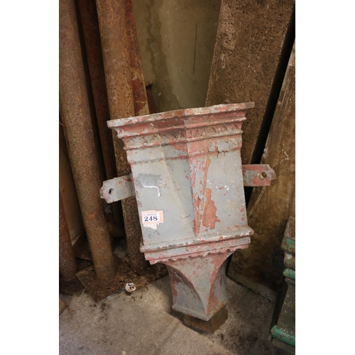 248 - Cast iron Georgian gulley trap