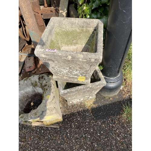 330 - Pair of reconstituted stone tubs