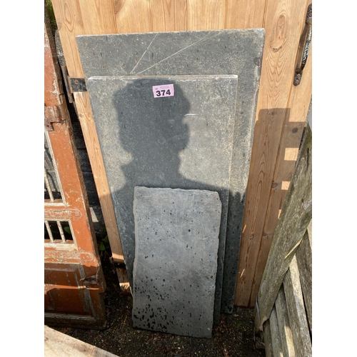 374 - 3 pcs floor slate