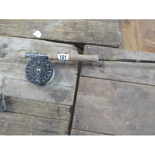 101 - Airflow 10ft 6 carbon fly rod with fly reel