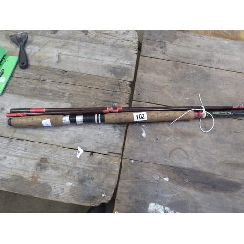 102 - Black Adder 3pc carbon fly rod