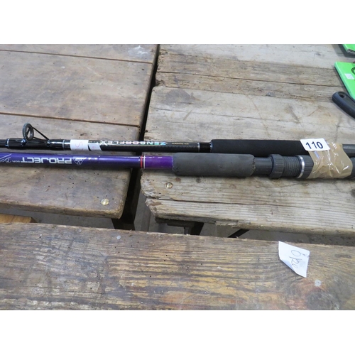 110 - 2 boat rods,Zensorflex & Projet