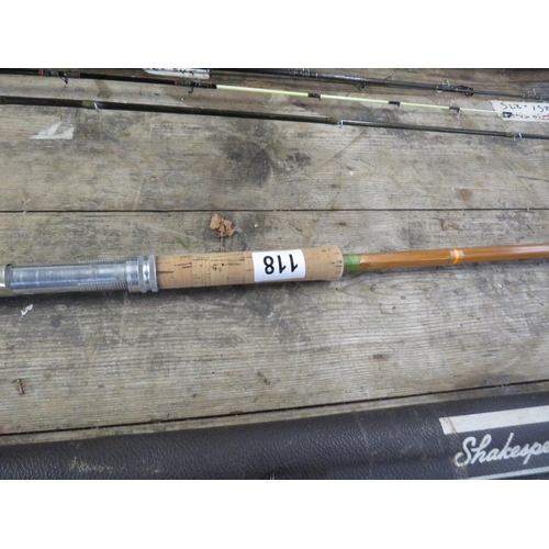 118 - 2 section split cane salmon rod