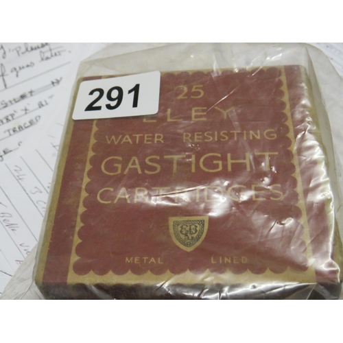 291 - 25 Eley gastight 12 gauge 6 shot boxed