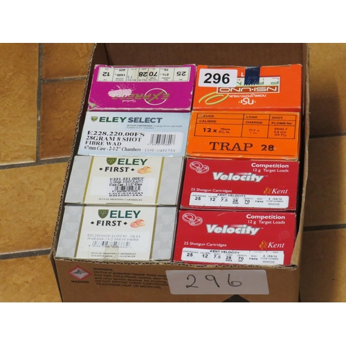 296 - 200 assorted 12 gauge trap cartridges