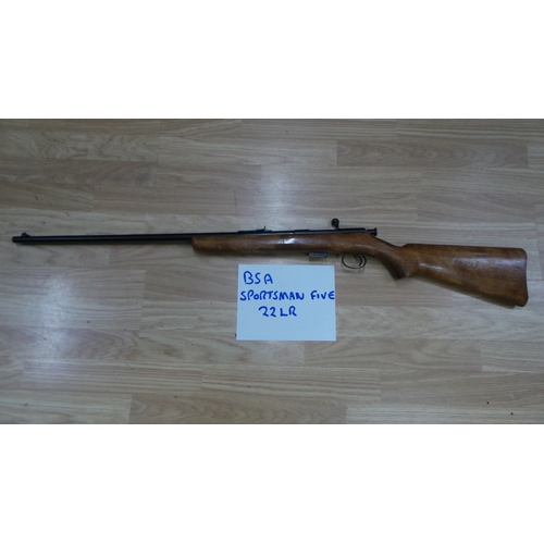 311 - BSA Sportsman model 5 .22 LR rifle No KC48014