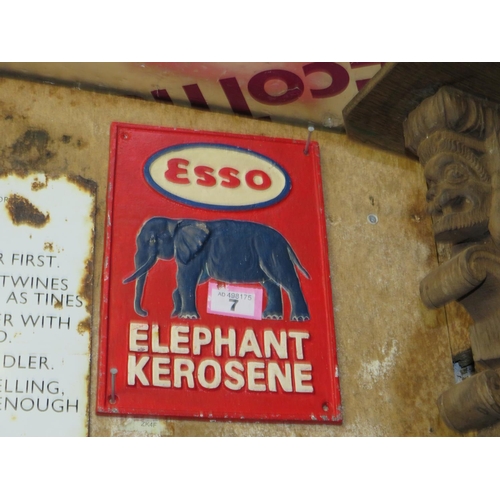 7 - Cast iron Esso sign 11