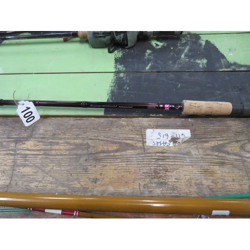 100 - Diawa super Shinobi 3 pc lure rod & bag